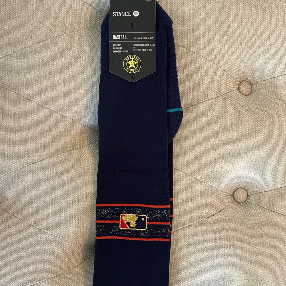 Astros baseball socks youth size large